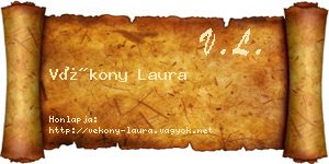 Vékony Laura névjegykártya